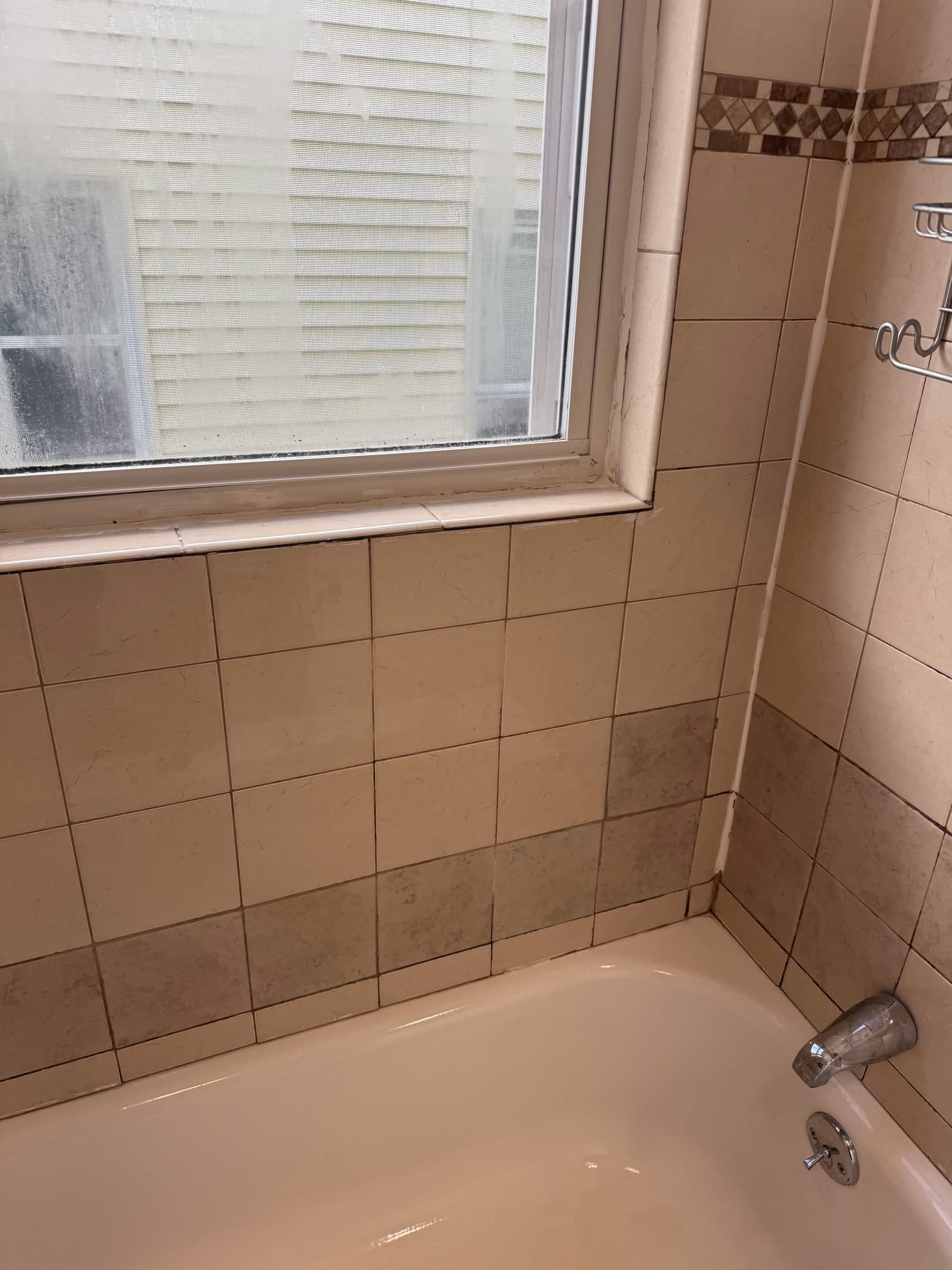 Bathroom tile and tub